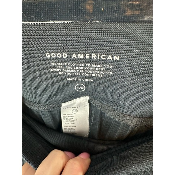 NWT Good American WIDE RIB SHINE CLEAN SEAMLESS LEGGINGS S/M - Picture 5 of 7